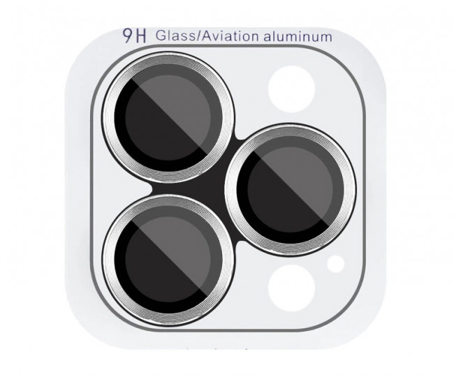 Защитное стекло Monblan для камеры iPhone 16 Pro/16 Pro Max Metal Ring Series (Silvery)